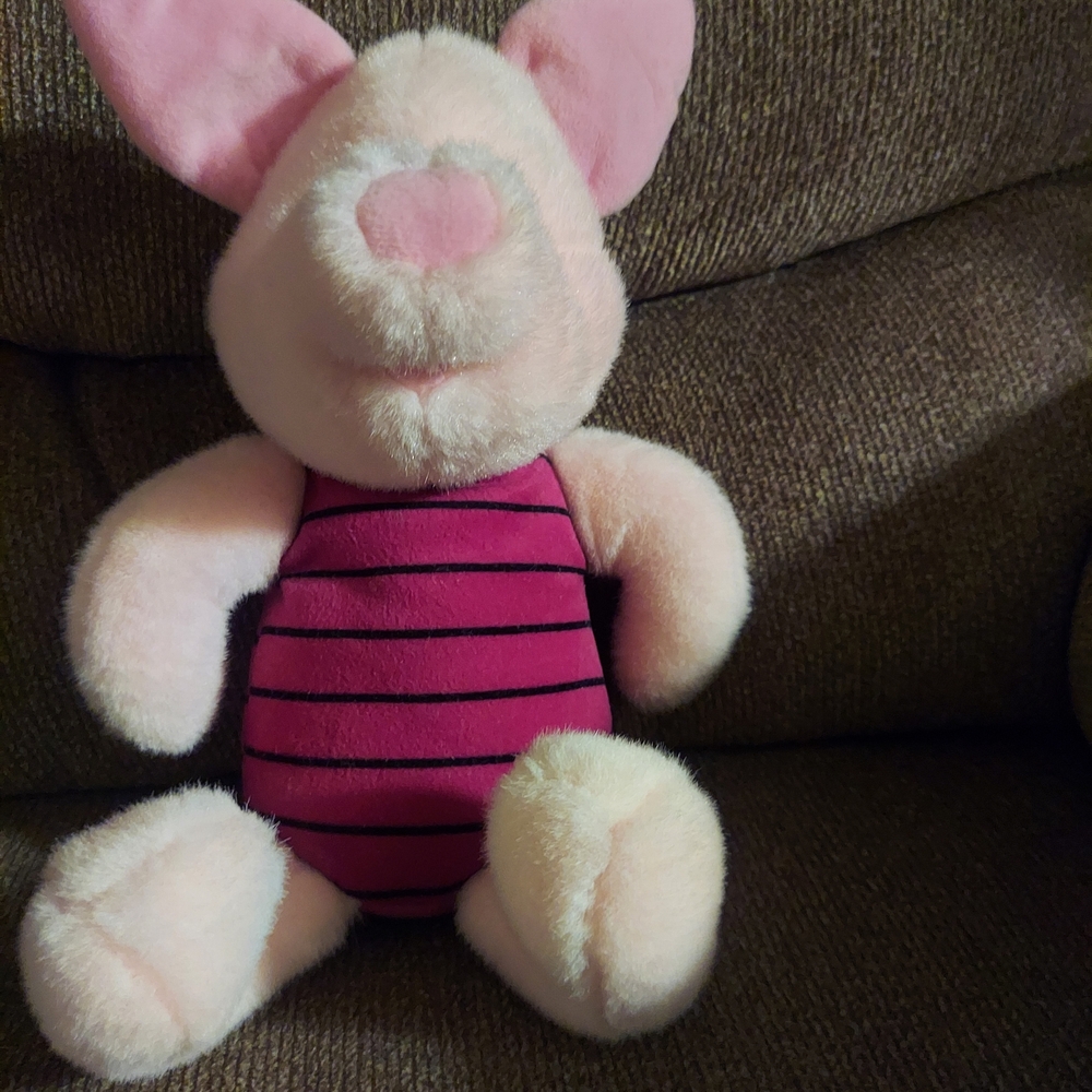 Disney Pink and Cream Piglet Plush Toy - Picture 2 of 4
